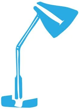 Lamp icon on white background Stock Illustration