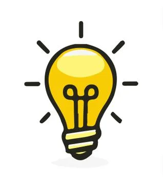 Lamp icon on white background Stock Illustration