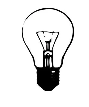 Lamp icon on white background Stock Illustration