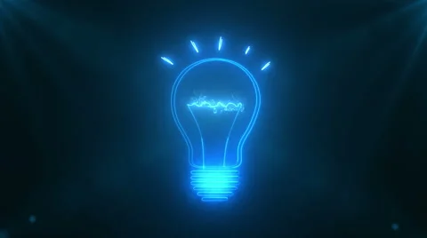 Lamp Idea Concept Stock Footage 62896171