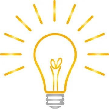 Lamp, idea, electrician, logo Stock Illustration