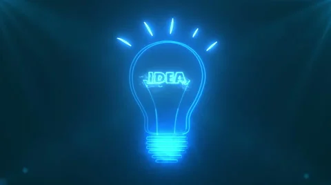 Lamp Idea Stock Footage 62896091