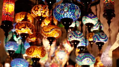 Lamp. A lamp for lighting a room. Stock Footage 166867252