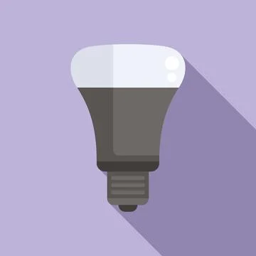 Lamp led icon flat vector. Creative control Stock Illustration