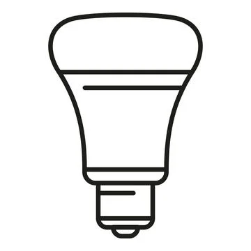 Lamp led icon outline vector. Creative control Stock Illustration