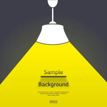 Lamp with light and shadows Stock Illustration