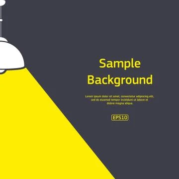 Lamp with light background Stock Illustration