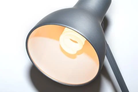 Lamp with light bulb Stock Photos