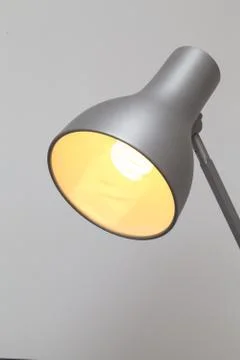 Lamp with light bulb Stock Photos