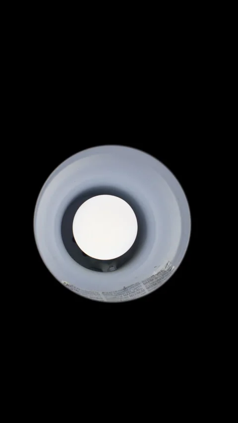 LAMP LIGHT GOES OFF VERTICAL STRAIGHT 4K C1702 Stock Footage 335283631