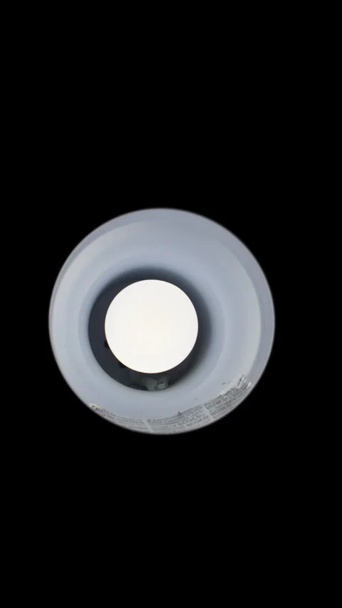 LAMP LIGHT GOES ON VERTICAL STRAIGHT 4K C17022 Stock Footage 335283636