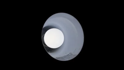 LAMP LIGHT GOES OFF WIDE ANGLE 4K C1699 Stock Footage 335283625