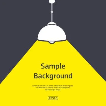 Lamp with light Stock Illustration