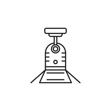 Lamp light lighting reflector spot icon. Simple line, outline vector of party 스톡 일러스트