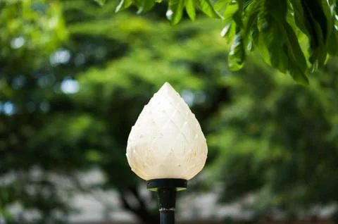 Lamp light in studio place Stock Photos