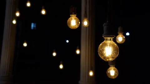 Lamp light view Video stock 236530215