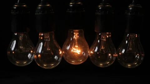 Lamp lights up in the dark and lights others Video stock 88716749