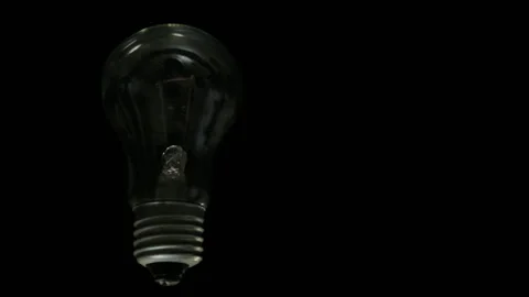 Lamp lights up in the dark Stock Footage 88717359