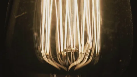 The lamp lights up Stock Footage 128919647