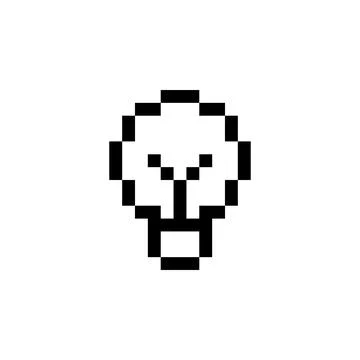 Lamp Line Art Pixel Stock-Illustration