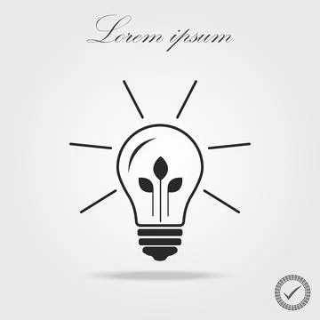 Lamp line icon on white background. Vector illustration. Stock Illustration