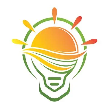 Lamp logo vector icon design Stock Illustration