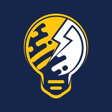 Lamp logo vector icon design Stock Illustration