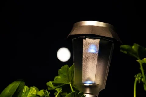 The lamp in the moon Stock Photos