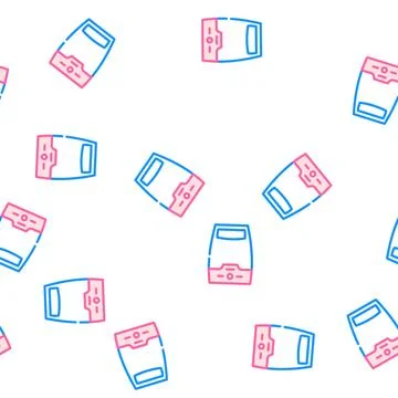 Lamp with motion sensor vector seamless pattern Stock Illustration