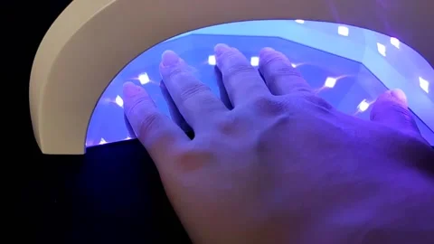 Lamp for nails 1080pFR60 Stock Footage 204998916