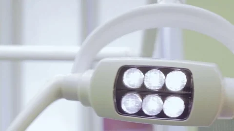 Lamp in the office of dentistry Stock Footage 78561066