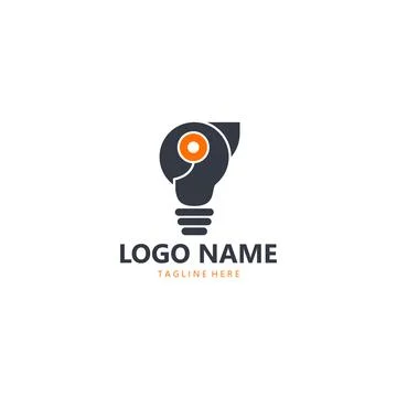 Lamp parrot logo design vector Stock Illustration