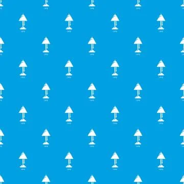 Lamp pattern vector seamless blue Illustrazione stock