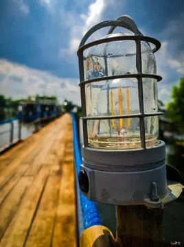 The lamp 库存照片