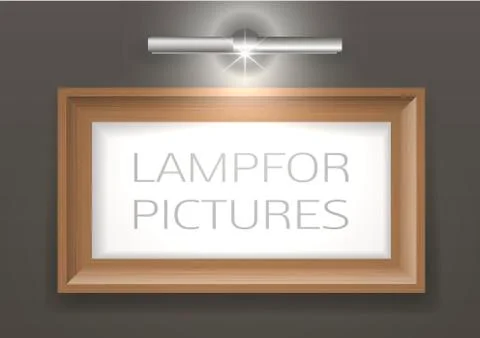 Lamp for the picture Stock Illustration
