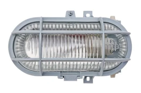 Lamp with plastic grid. Stock Photos