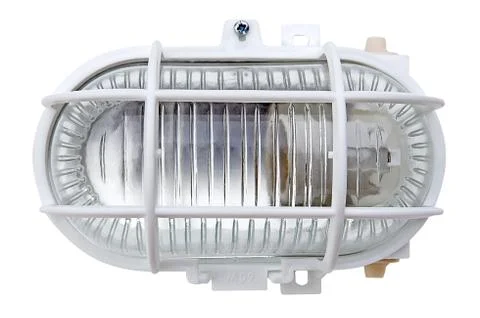 Lamp with plastic grid. Stock Photos