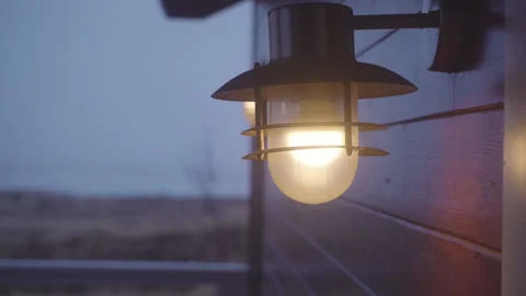 The lamp on the porch Video stock 131179867