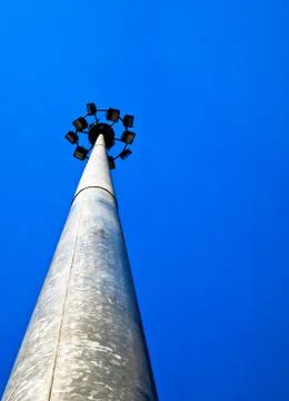 Lamp post with blue sky2 写真素材