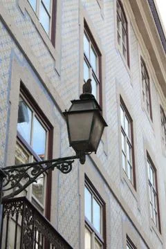 Lamp post in Gothic style Stock Photos