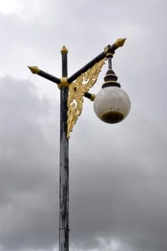 Lamp post For illumination Stock Photos