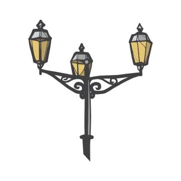Lamp post Illustrazione stock