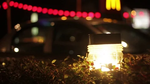 Lamp post at night Stock-Footage 86159270