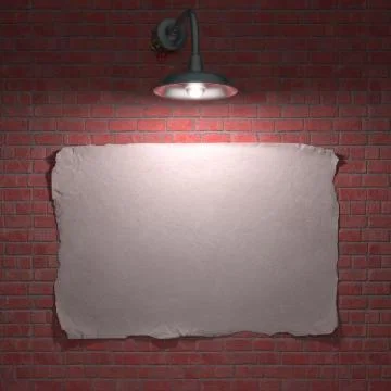 Lamp Poster Stock Illustration