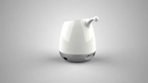 Lamp product showcase sample 3d animation render. Motion graphics of lamp pro Stock Footage 218382056
