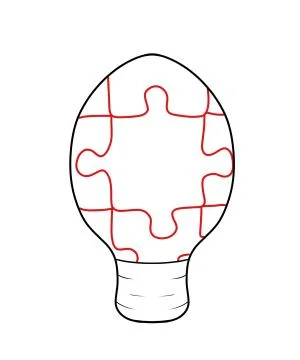 In lamp puzzles Stock Illustration