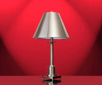 Lamp with a red background Stock Photos