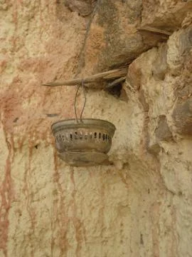 The lamp in the rocks Stock Photos