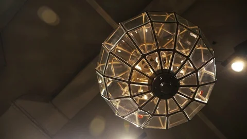 Lamp in the room Stock Footage 104629712