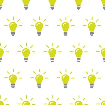 Lamp, seamless pattern, vector. Stock Illustration